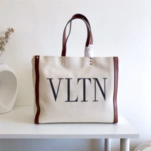 Valentino canvas shopping bag