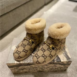 gucci fria gg wool-blend ankle boots
