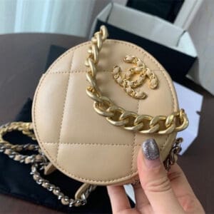 CHANEL 19 Clutch with Chain Pink