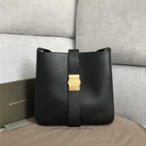 Marie embellished leather shoulder bag Black
