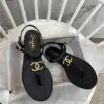 chanel flat sandals