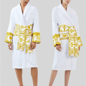 versace bathrobe white