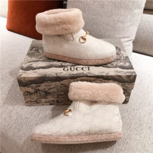gucci GG wool ankle boots