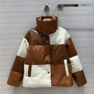 hermes leather down jacket