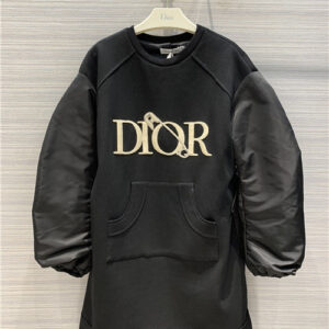 dior letters sweater dress