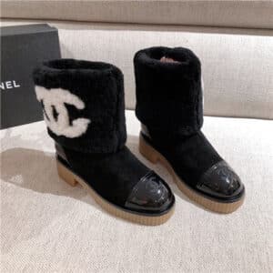 chanel wool ankle boots