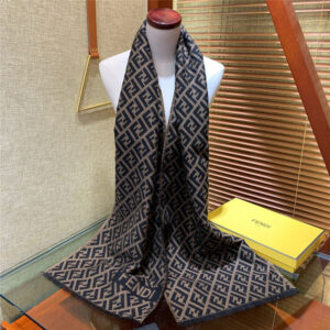 fendi wool FF logo scarf shawl
