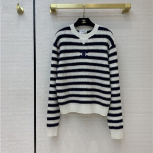 chanel striped sweater