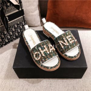chanel womens slippers