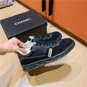 chanel calfskin sneakers
