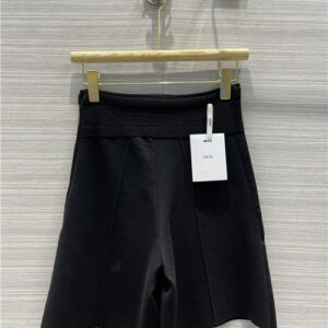 dior high waist wide leg skirt