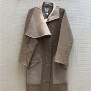 hermes plaid cashmere coat
