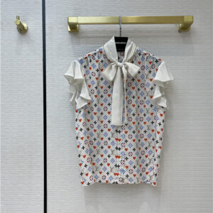 lv floral silk shirt
