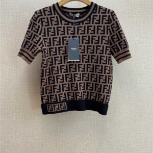 fendi FF logo knit short sleeves