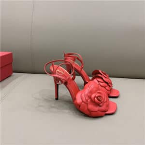 valentino flowers high heel sandals