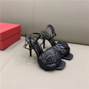 valentino flowers high heel sandals