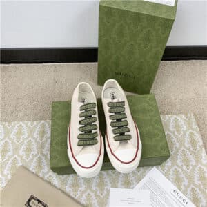 gucci canvas sneakers womens