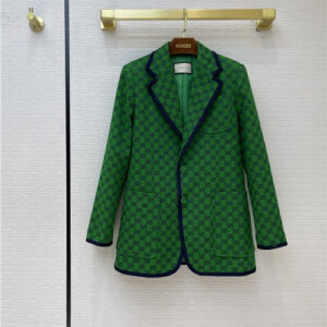gucci GG green suit