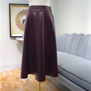 loewe sheepskin high waist skirt