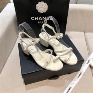 chanel chunky heel sandals