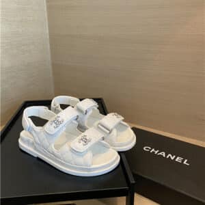 chanel flat beach shoes sandals