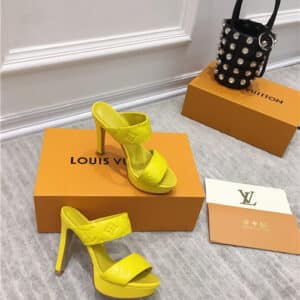 lv platform high heels sandals