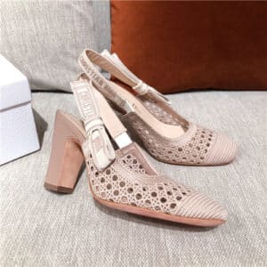dior block heels sandals