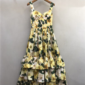 dior flower suspender dress