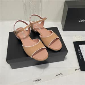 chanel flat sandals womens