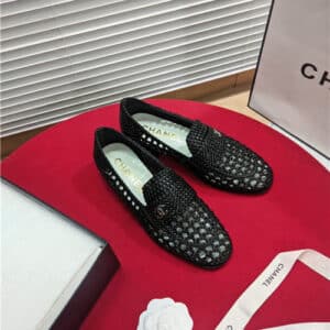 chanel woven shoes womens