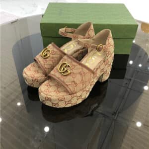 gucci platform high heel sandals