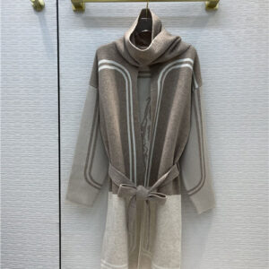 hermes padded cashmere cardigan coat