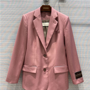 gucci pink suit