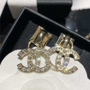 chanel Swarovski crystal diamond earrings