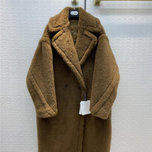 maxmara teddy bear camel fur coat