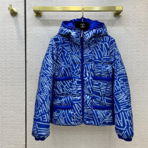 chanel hooded zipper coco neige jacket