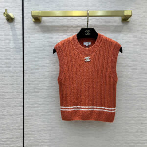 chanel knitted tank top