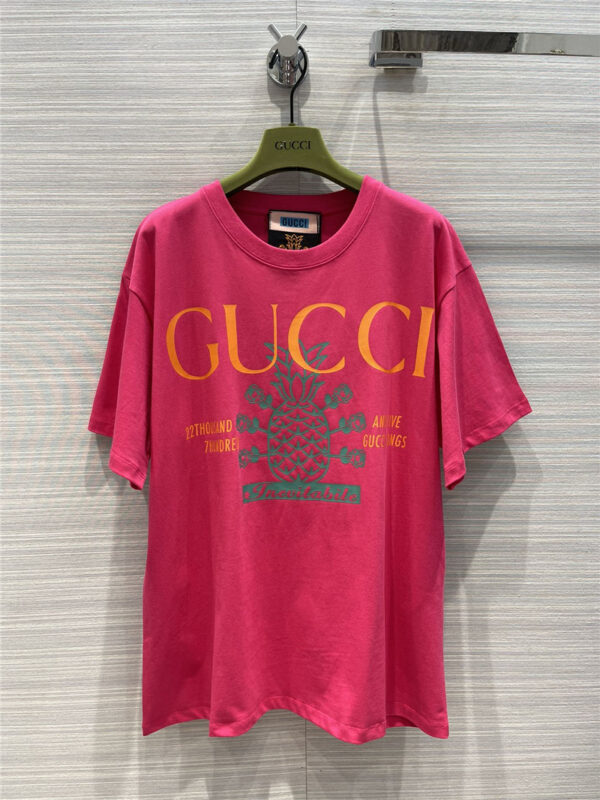 gucci polo collection print t shirt