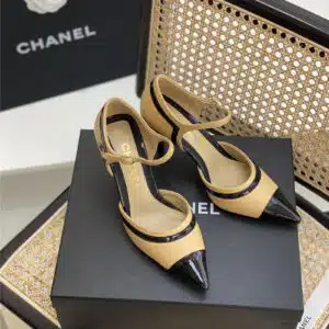 chanel high heel sandals