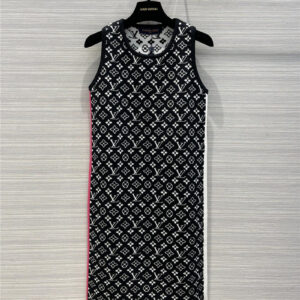 louis vuitton lv summer collection knitted vest dress