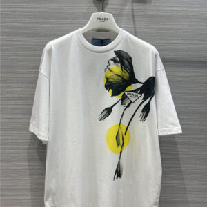 prada floral print t shirt