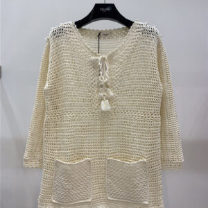 celine cutout knitted skirt