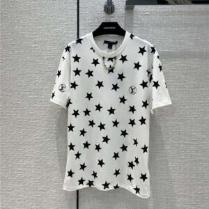 louis vuitton lv star logo stardust print t shirt