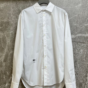dior classic white bee long sleeve shirt