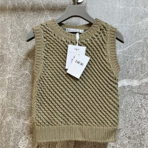dior sleeveless knitted vest