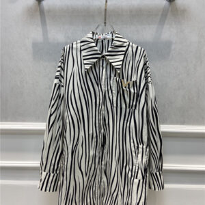 valentino zebra print shirt