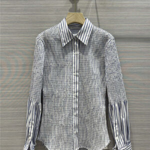 alexander wang striped cotton long shirt
