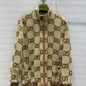 gucci double breasted GG jacket