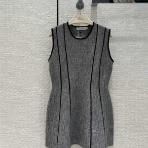 dior grey knitted dress