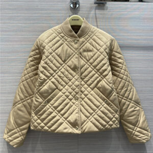 burberry diamond-quilted quilted quilted jacket